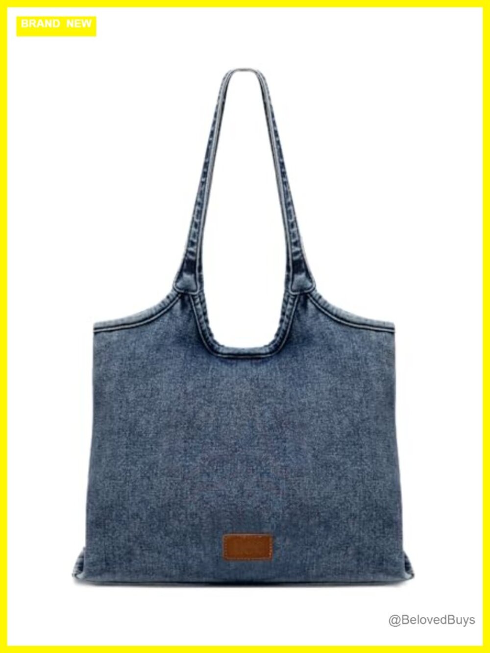 Denim Hobo Tote Handbag Shoulder Bag for Women Laptop Work Travel